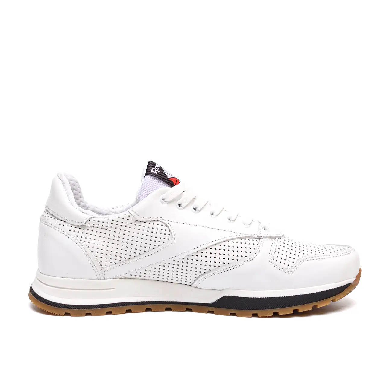 Мужские кожаные летние кроссовки, перфорация R-серия Classic White (код: R-02 біл. перф) - Зображення 9