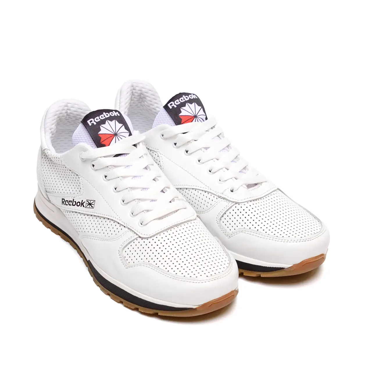 Мужские кожаные летние кроссовки, перфорация R-серия Classic White (код: R-02 біл. перф) - Зображення 11