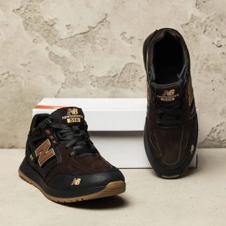 Чоловічі шкіряні кросівки NB Clasic Brown (код: NB5 кор)