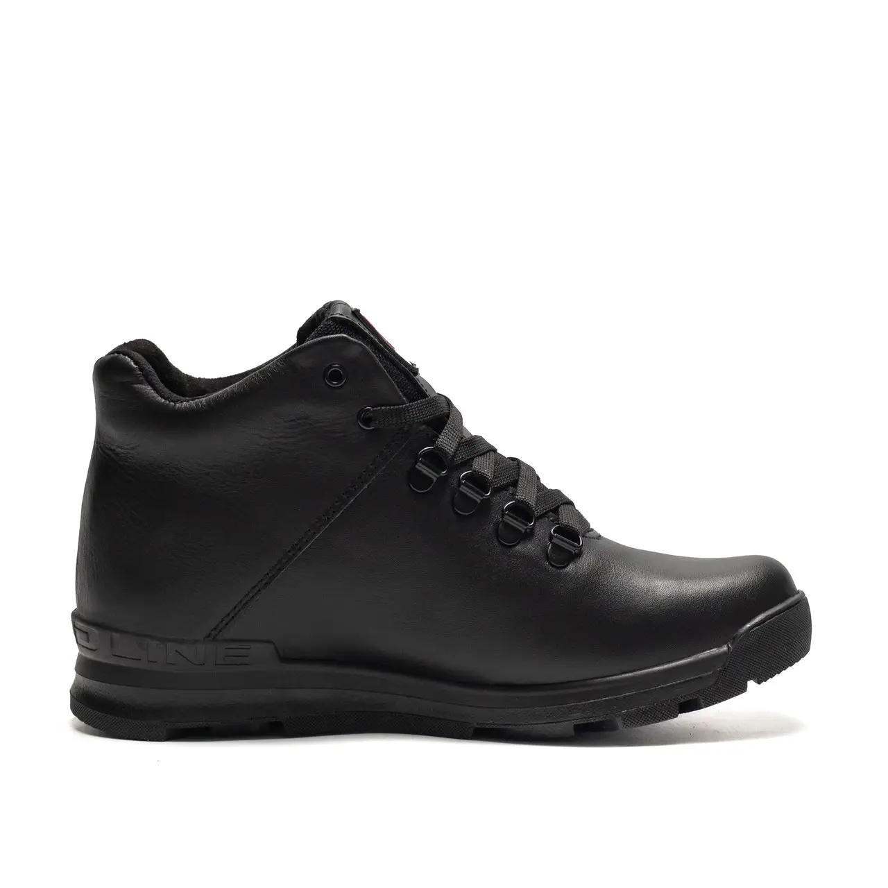 Чоловічі зимові шкіряні черевики Black Leather (код: Р-23 бот) - Зображення 2