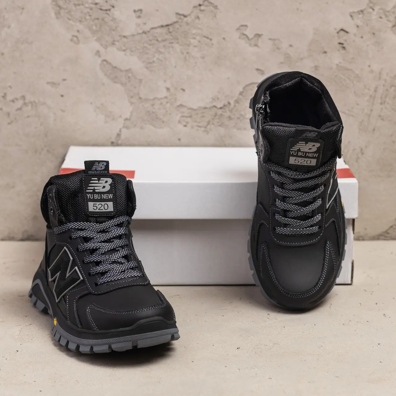 Чоловічі зимові черевики NBL Support Black (код: Б 34/1) - Зображення 7