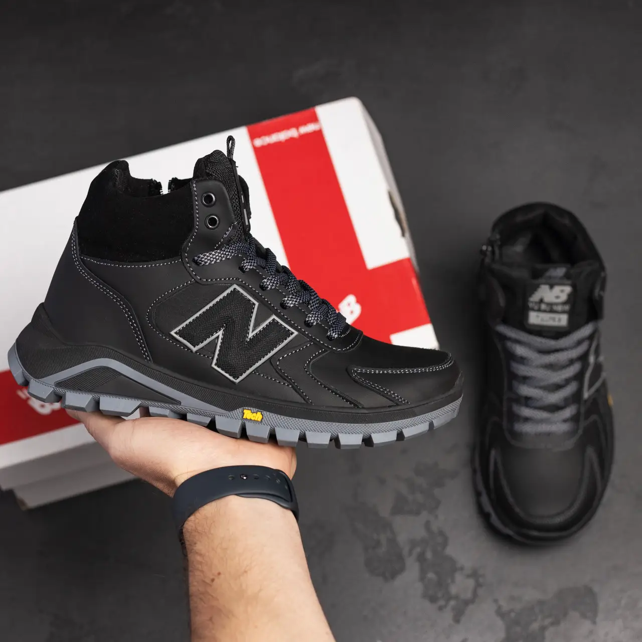 Чоловічі зимові черевики NBL Support Black (код: Б 34/1) - Зображення 10