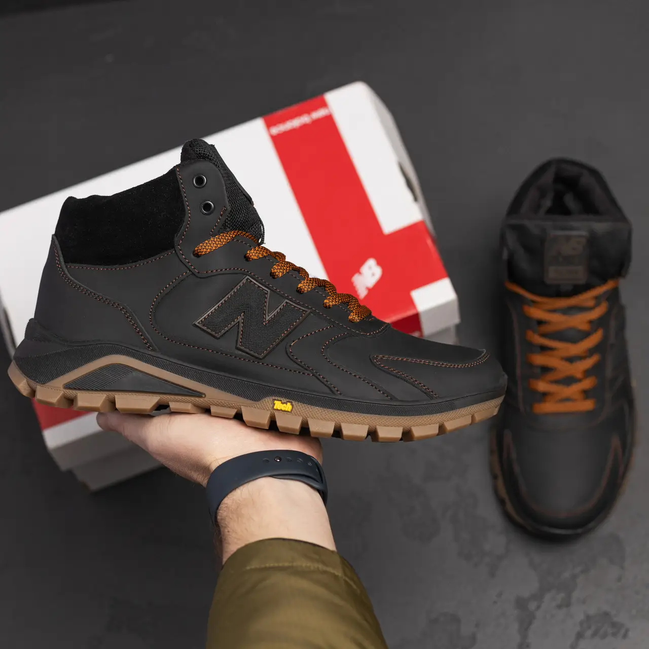 Чоловічі зимові черевики NBL Support Black (код: Б 34/2) - Зображення 8