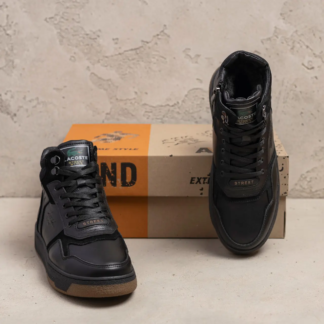 Чоловічі зимові шкіряні черевики LK  Step Black (код: and L-137/1т)