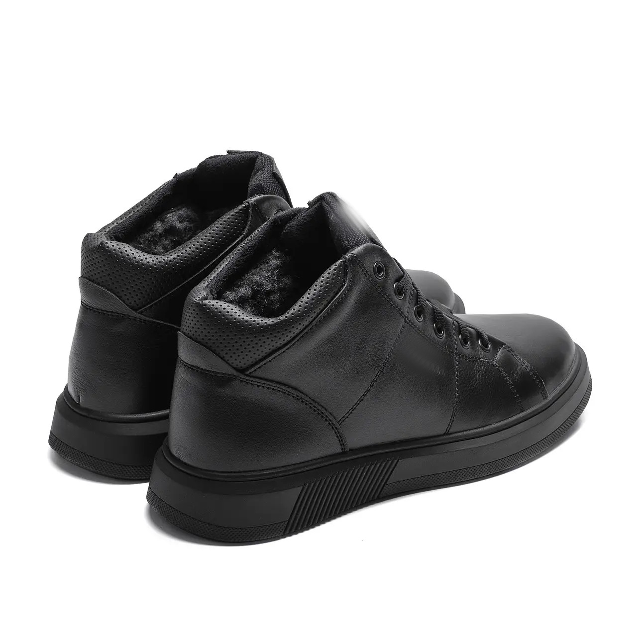 Чоловічі зимові шкіряні черевики E-series Black (код: ЕК-1 бот new) - Зображення 2