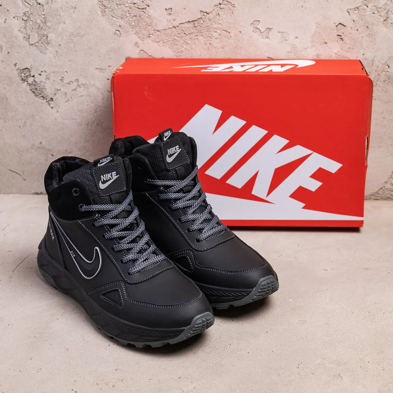 Чоловічі зимові черевики Support Black (код: БN303) - Зображення 8