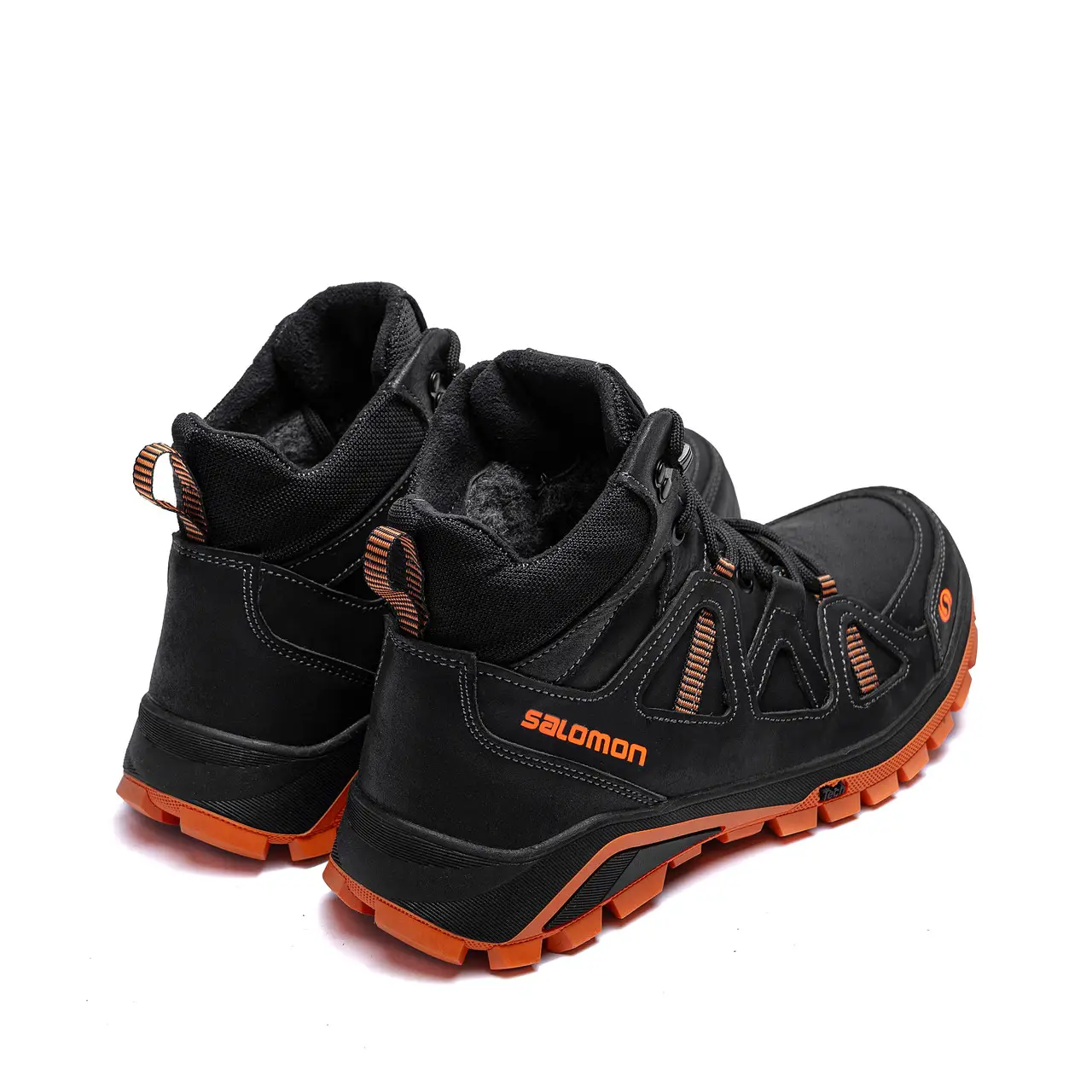 Чоловічі зимові шкіряні черевики S Black (код: 401ч/к) - Зображення 3