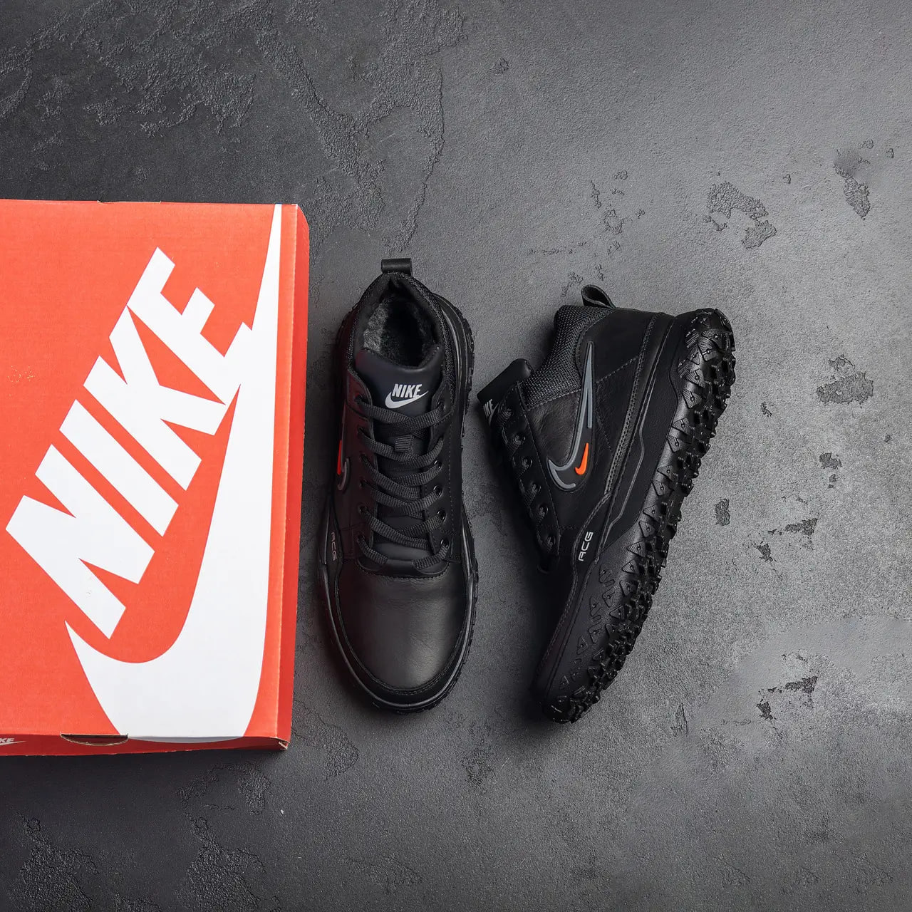 Чоловічі зимові шкіряні черевики Air Max (код: Ans 0099 ч бот) - Зображення 11