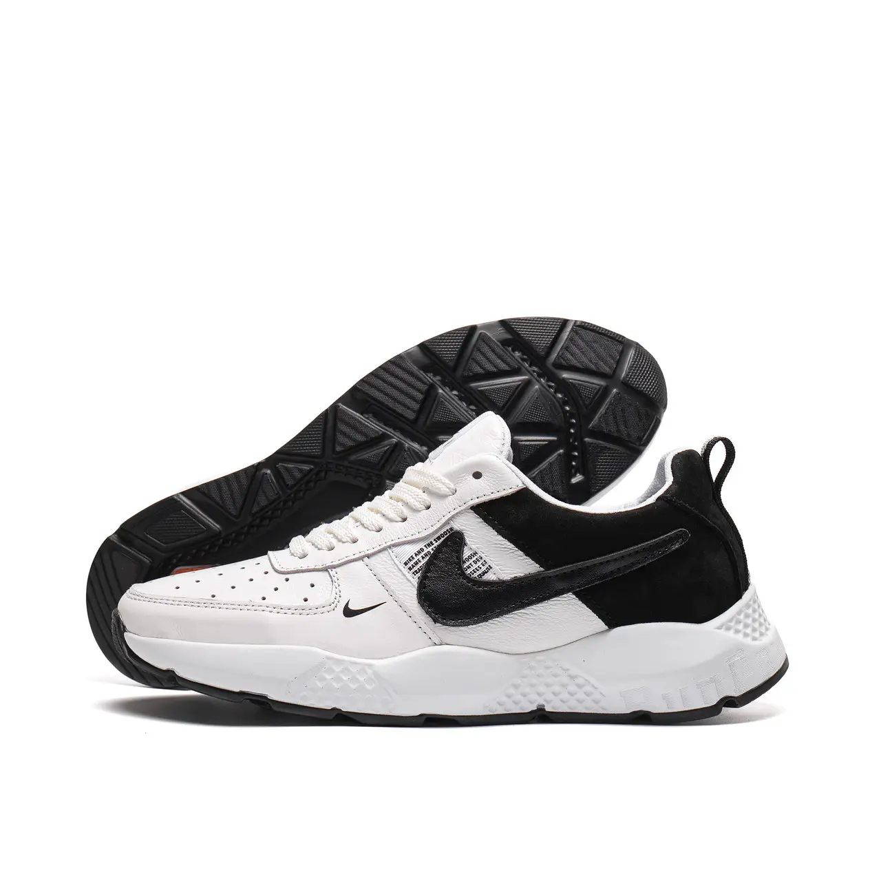 Чоловічі шкіряні кросівки Runner White (код: М113 біл) - Зображення 5