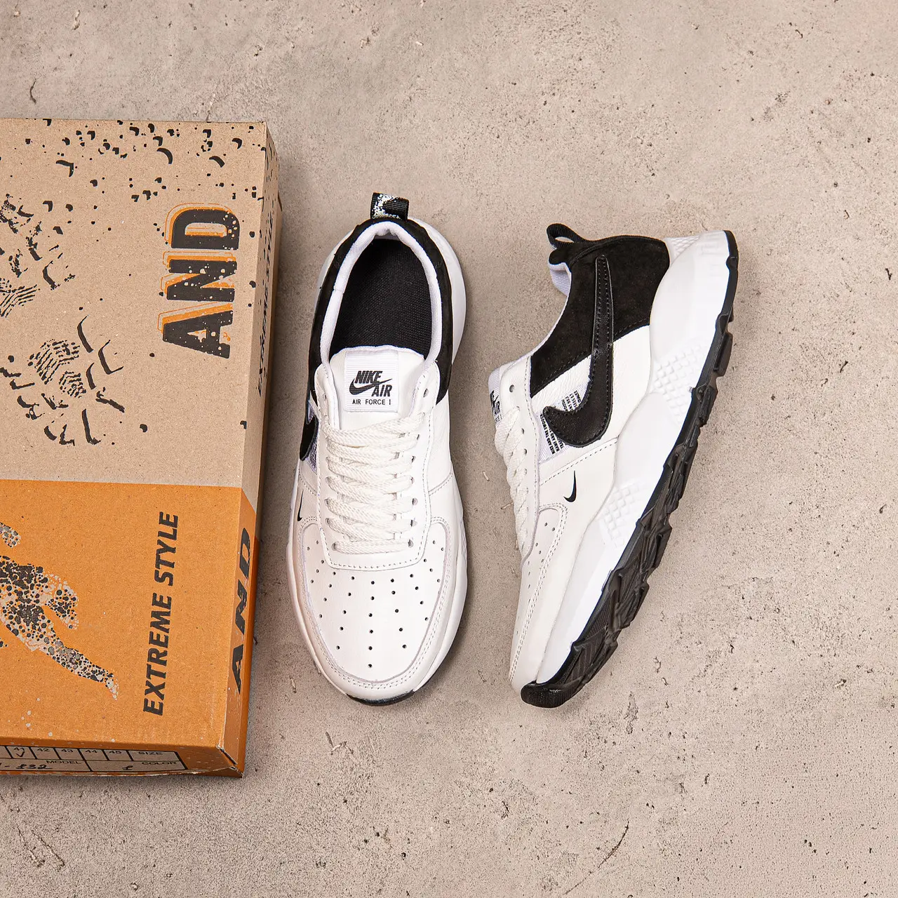 Чоловічі шкіряні кросівки Runner White (код: М113 біл) - Зображення 9