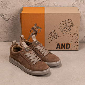 Чоловічі шкіряні кеди Andante Beige (код: A42/66)
