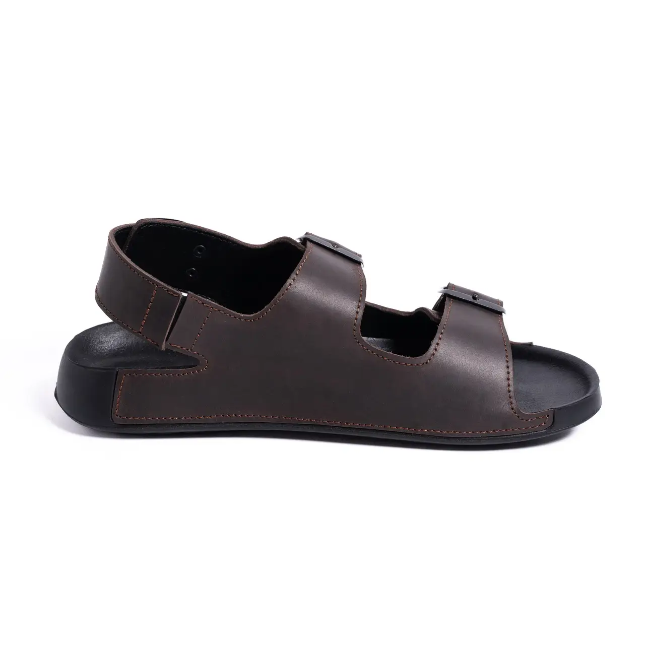 Чоловічі шкіряні сандалі Classic Brown (код: 425 кор) - Зображення 2