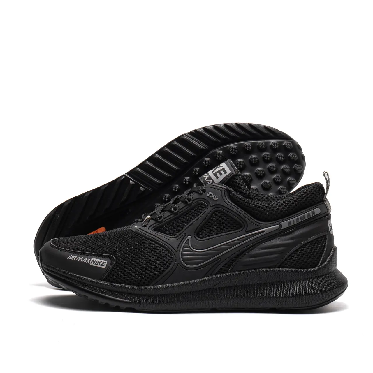 Чоловічі кросівки літні сітка Air Max (код: N.чор/сір сіт) - Зображення 3