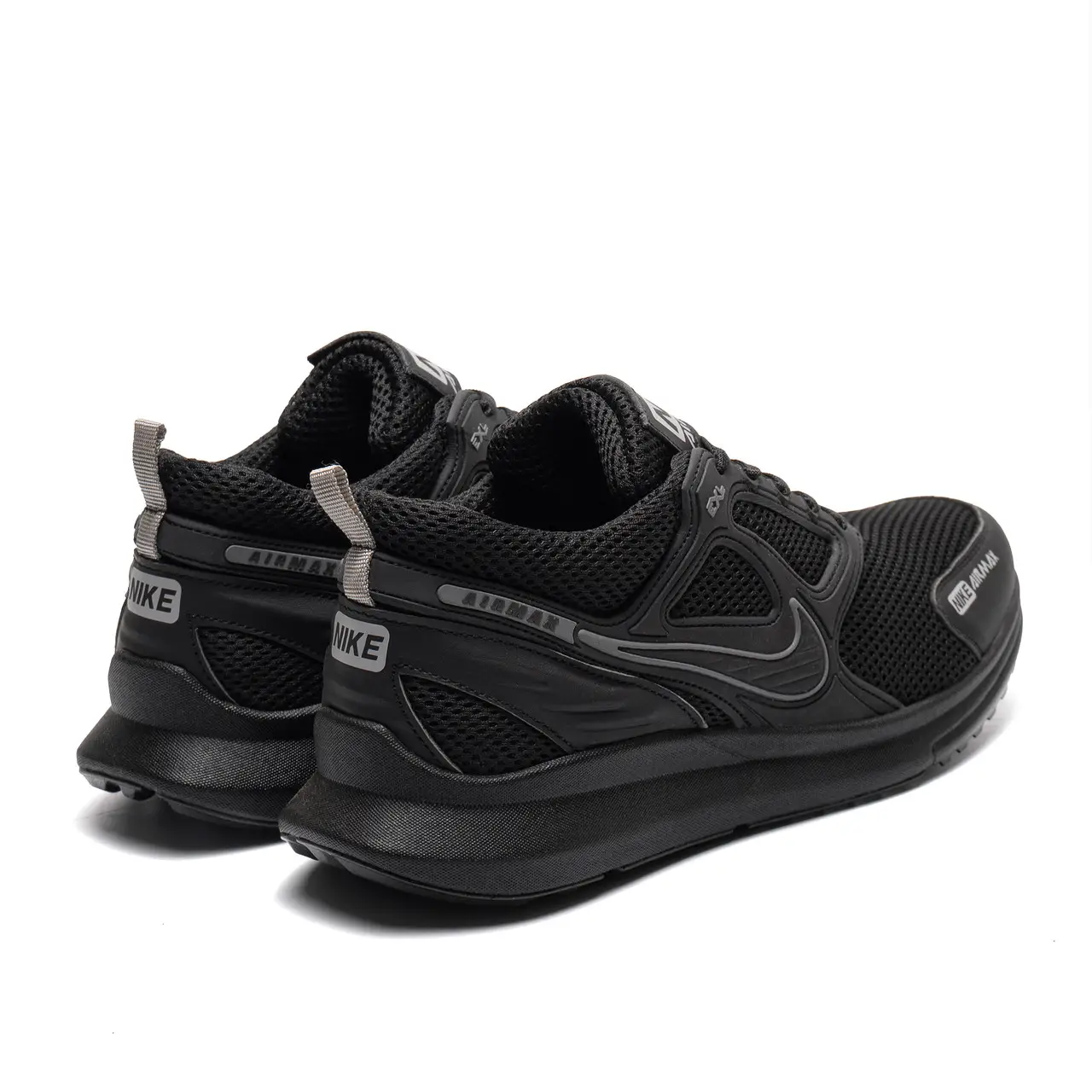 Чоловічі кросівки літні сітка Air Max (код: N.чор/сір сіт) - Зображення 4