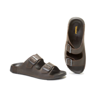 Чоловічі шкіряні літні шльопанці Classic Brown (код: Т-042 кор)
