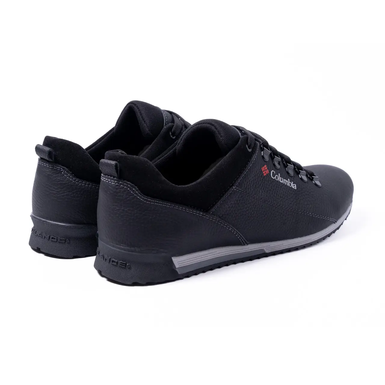 Чоловічі шкіряні кросівки Elmir Black (код: М47 чорн) - Зображення 3
