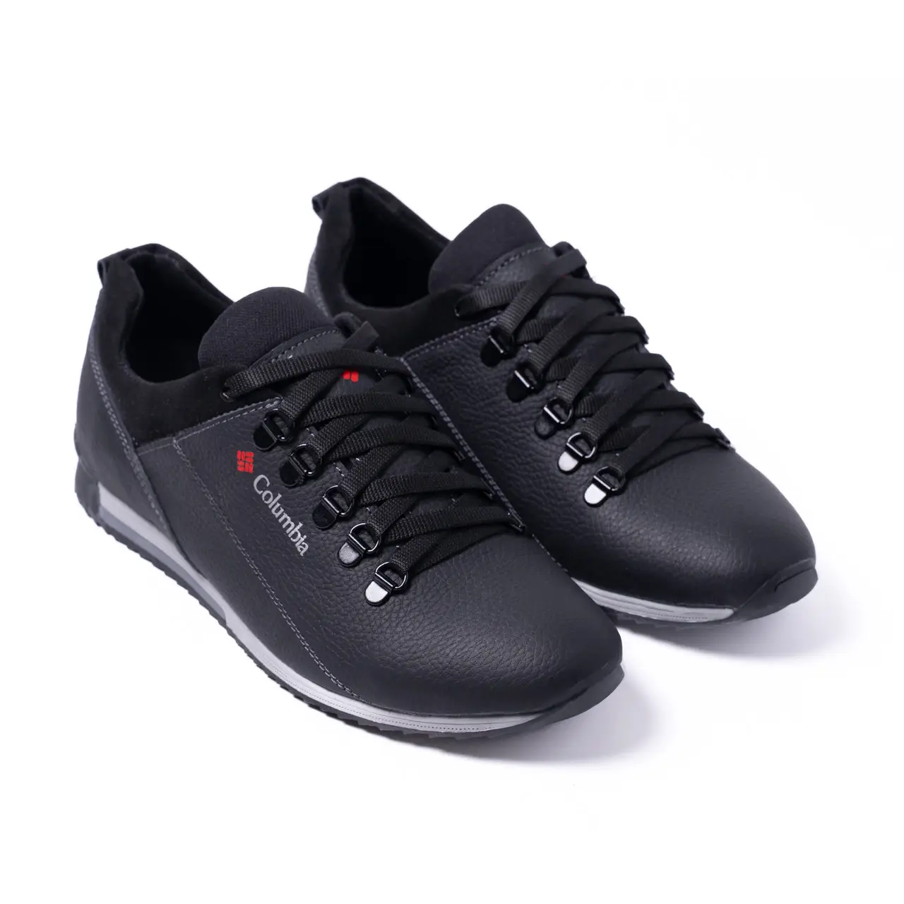 Чоловічі шкіряні кросівки Elmir Black (код: М47 чорн) - Зображення 5