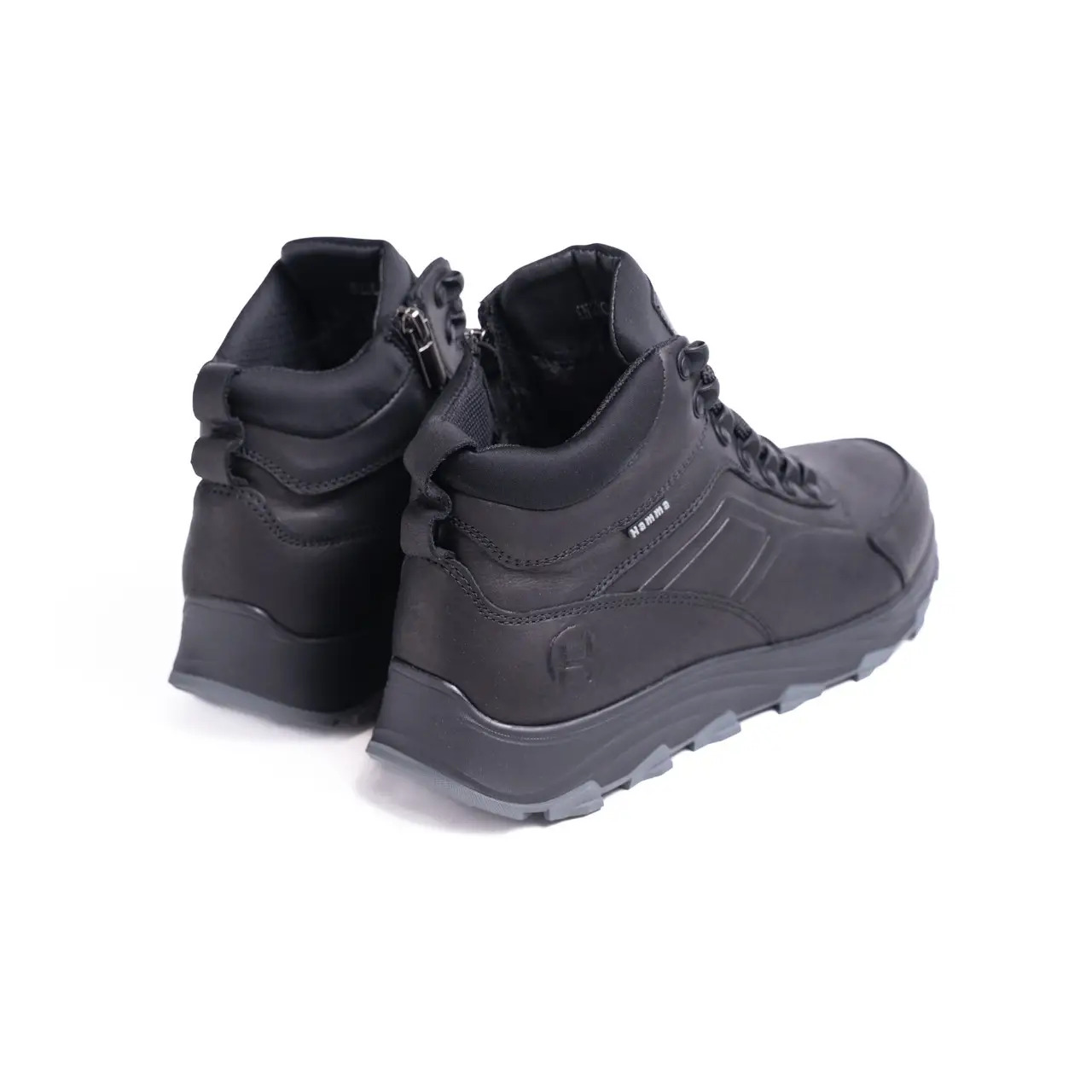 Чоловічі зимові шкіряні черевики Hamma Black Exclusive (код: 343ч.м) - Зображення 6