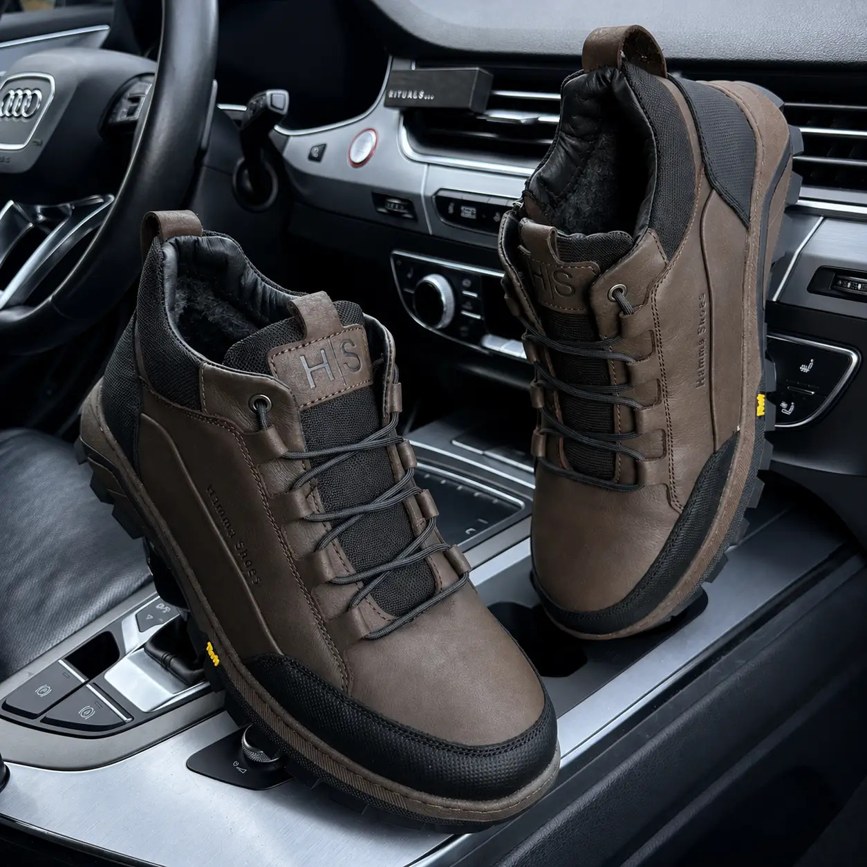 Чоловічі зимові шкіряні черевики Hamma Titan Brown (код: 360/1 кор.м) - Зображення 7