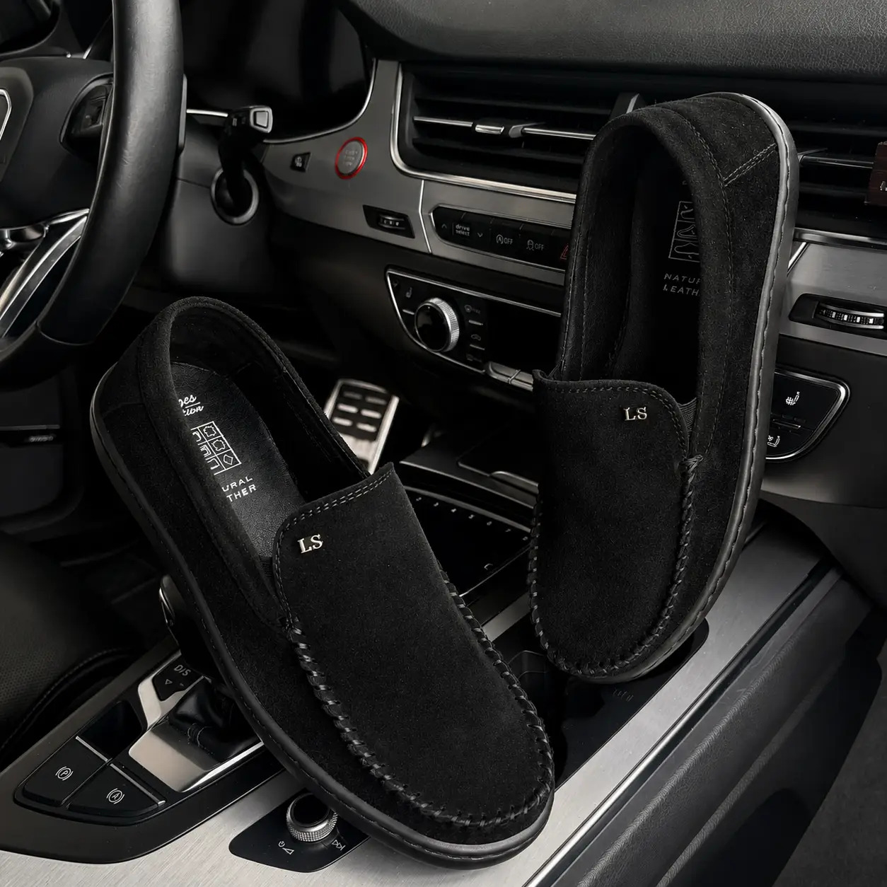 Чоловічі шкіряні мокасини Legges Black (код: 11600 ч/з) - Зображення 5