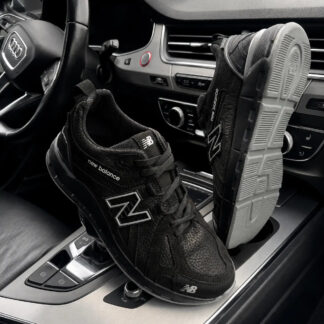 Чоловічі шкіряні кросівки Black Street Pro (код: NB6 чорн)
