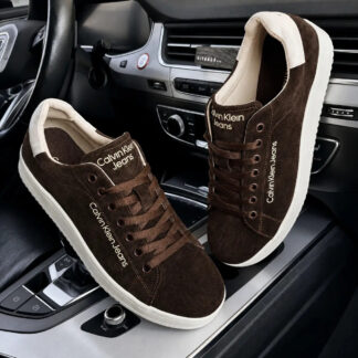 Чоловічі шкіряні кросівки Suede Chocolate Premium (код: СК1-17 шок)
