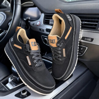 Чоловічі шкіряні кросівки Urban Trek Black (код: 260-116 чор)