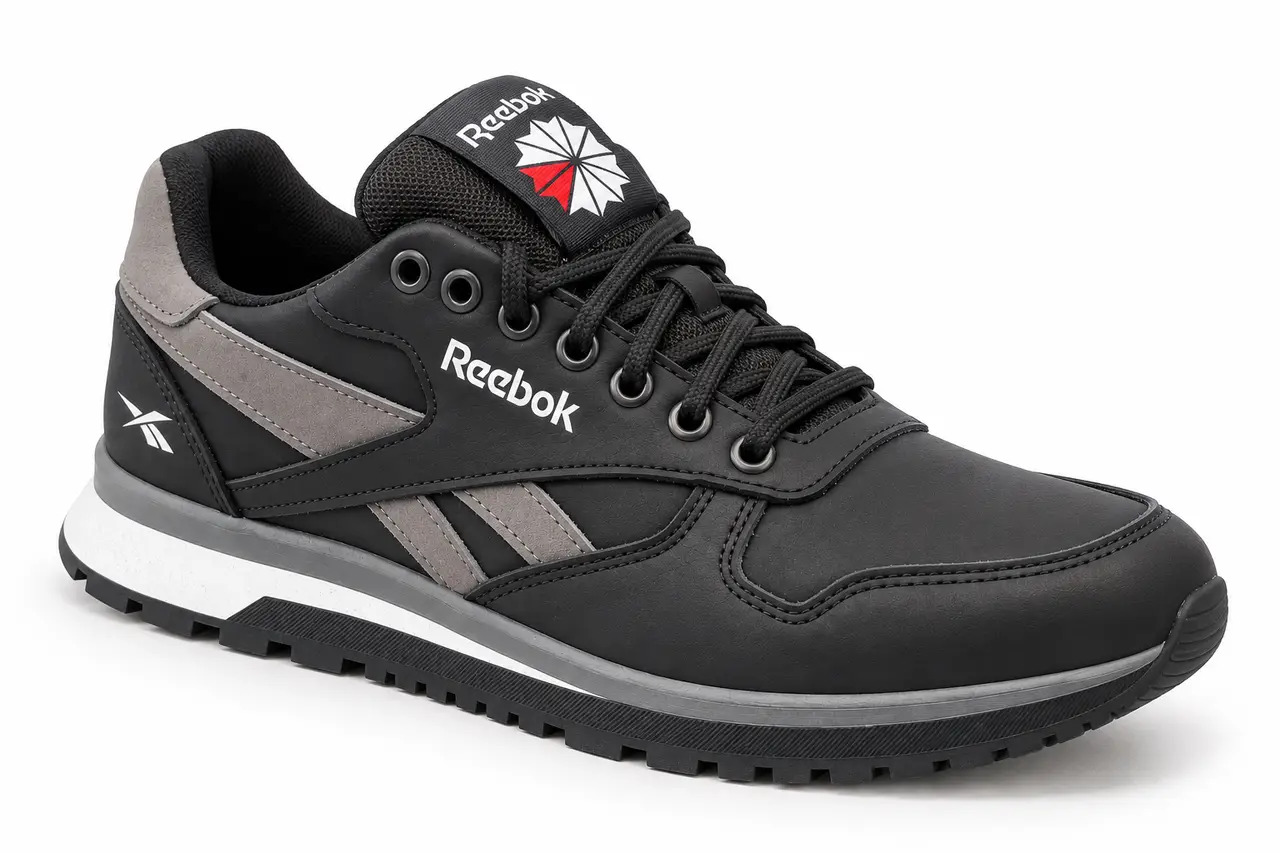 Чоловічі шкіряні кросівки Royal classic grey (код: R-03ч/с new) - Зображення 11