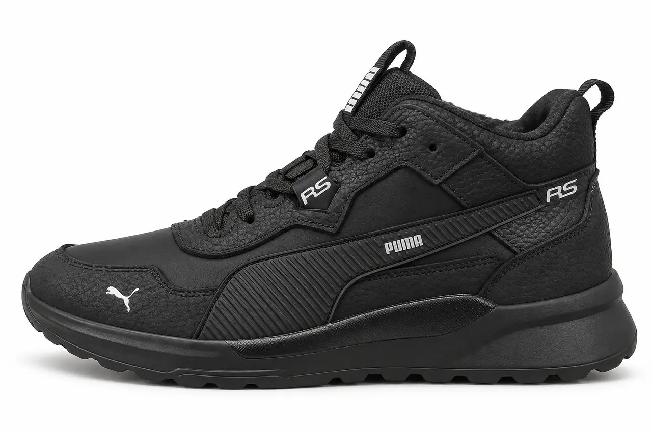 Чоловічі зимові черевики Runner Black (код: Pr чор бот) - Зображення 2