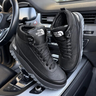 Чоловічі зимові шкіряні кросівки North Peak Black (код: 64 чт бот)