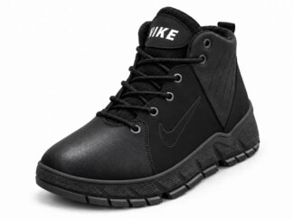 Чоловічі зимові шкіряні черевики Urban Black (код: N-01ч.бот)