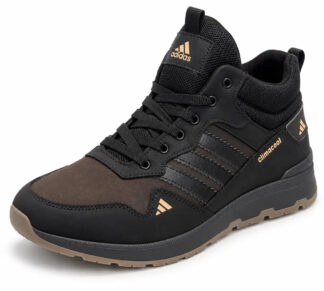 Чоловічі зимові шкіряні черевики Tech Brown (код: А63 ч.кор бот)